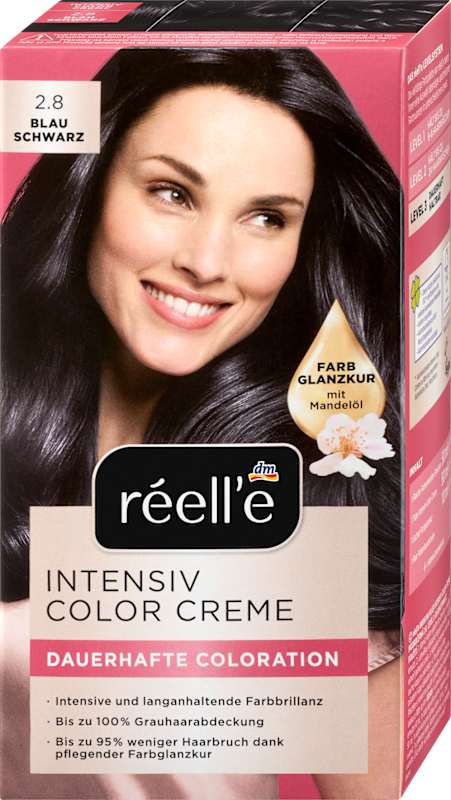réell‘e Coloration permanente 2.8 Noir bleuté, 1 pièce