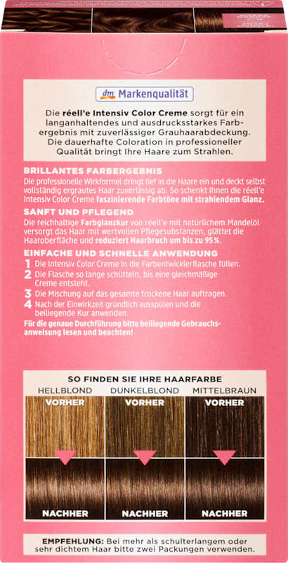 réell‘e Coloration permanente 6.7 Brun chocolat, 1 pièce