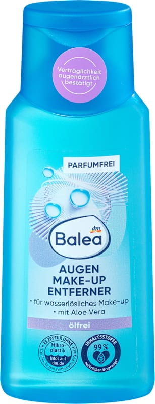 Balea Démaquillant yeux sans huile, 100 ml