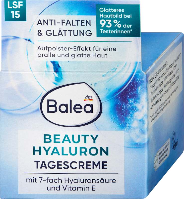 Balea Crème visage Hyaluron Beauty LSF 15 50 ml