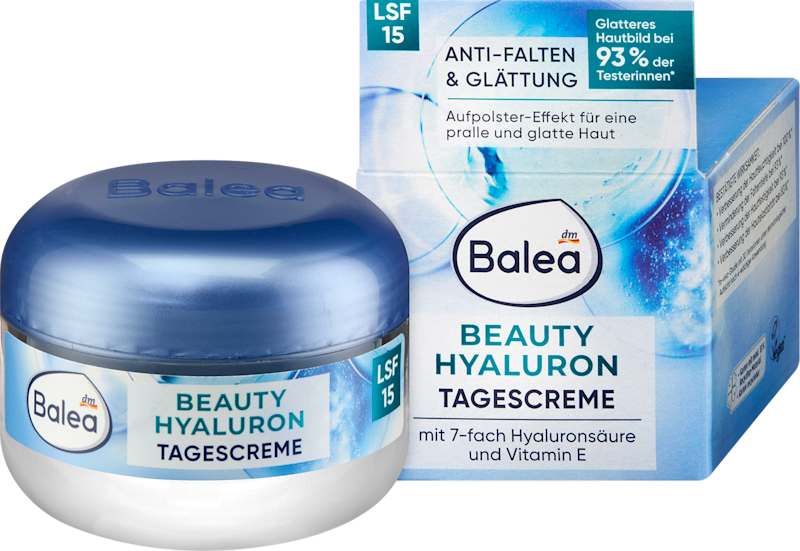 Balea Crème visage Hyaluron Beauty LSF 15 50 ml
