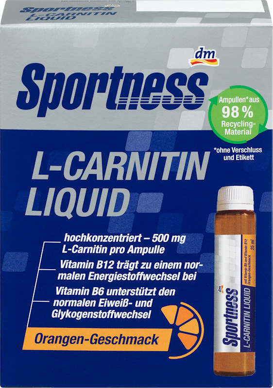 Sportness L-Carnitine Liquide goût orange 7 x 25 ml 175 ml