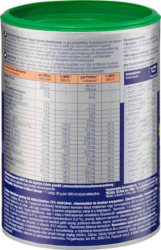 Sportness Poudre protéinée Shake vegan chocolat 300 g