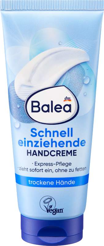 Balea Crème mains absorption rapide peau sèche, 100 ml