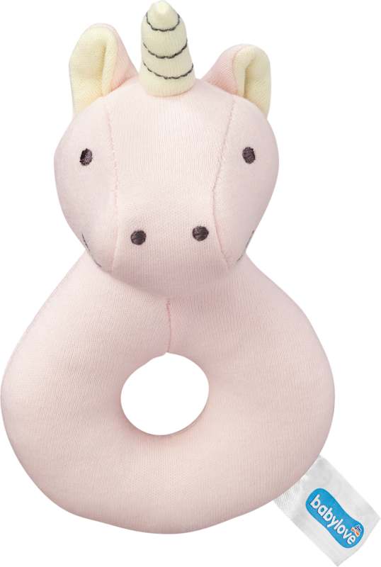 babylove Hochet en tissu licorne, 1 pc