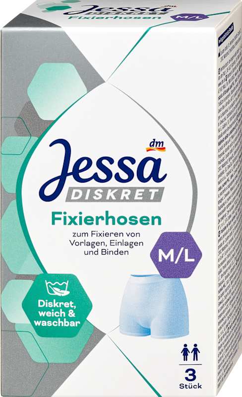 Jessa DISKRET culottes de fixation incontinence M/L 3 pièces