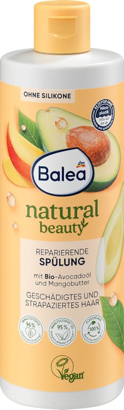 Balea Après-shampooing Natural Beauty huile d'avocat et beurre de mangue 350 ml