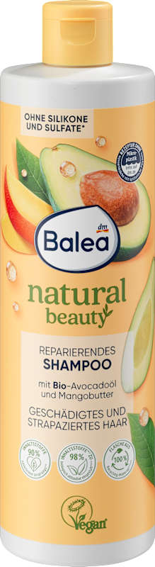 Balea shampooing Natural Beauty huile d'avocat et beurre de mangue 400 ml