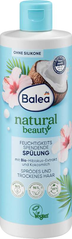 Balea Après-shampoing Natural Beauty hibiscus et lait de coco, 350 ml