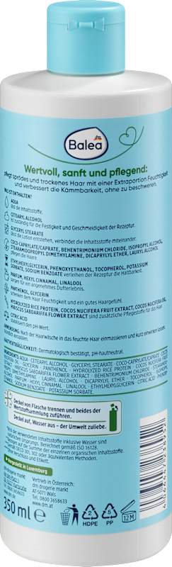 Balea Après-shampoing Natural Beauty hibiscus et lait de coco, 350 ml