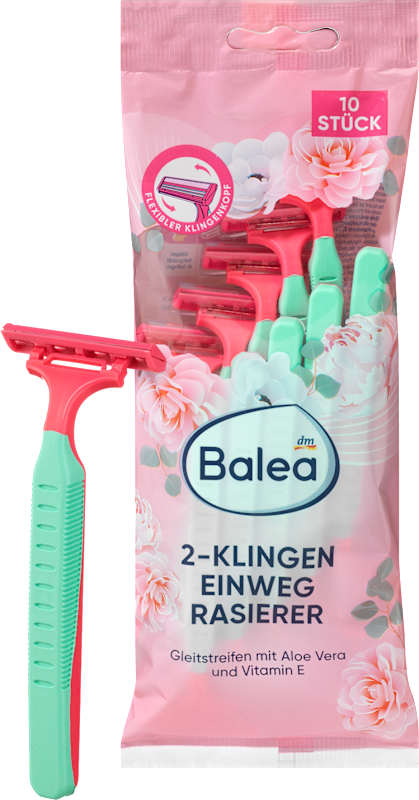 Balea Rasoirs jetables 2 lames 10 pièces