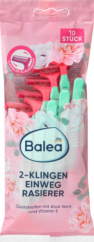Balea Rasoirs jetables 2 lames 10 pièces