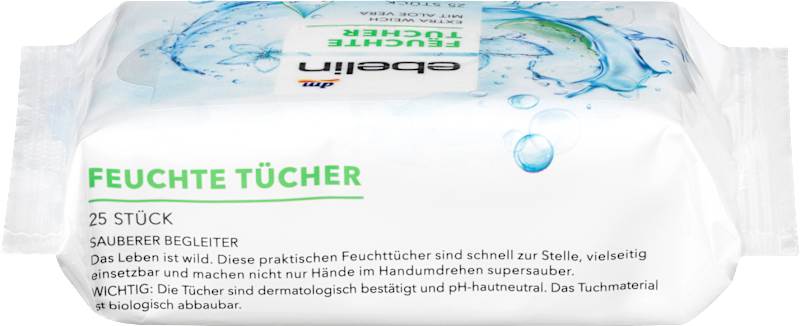 ebelin Lingettes humides (3x25) 75 pièces