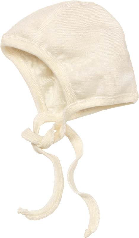 ALANA Bonnet en laine bio et soie blanc, Taille 38/39