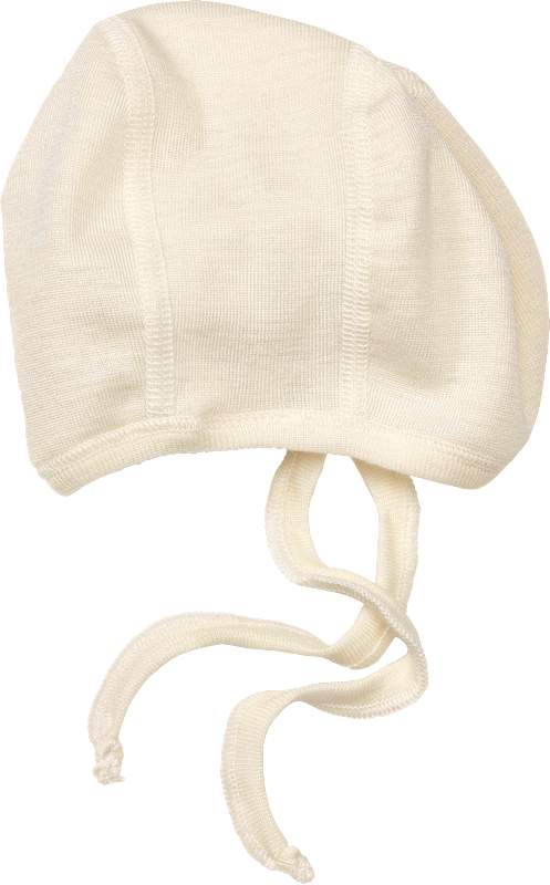 ALANA Bonnet en laine bio et soie blanc, Taille 38/39