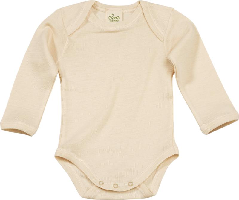 ALANA Body manches longues en laine bio et soie naturel, Taille 86/92