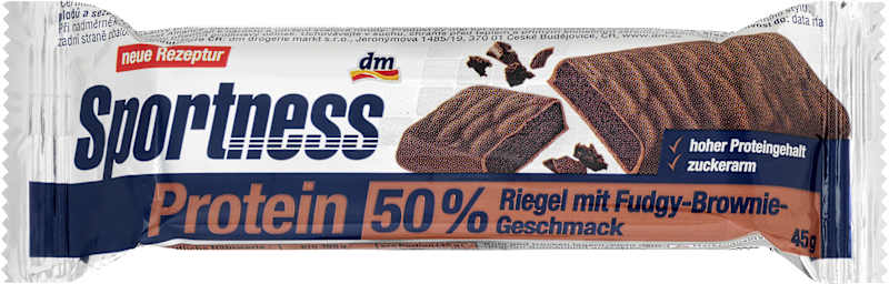 Sportness barre protéinée 50% goût Fudgy Brownie 45 g