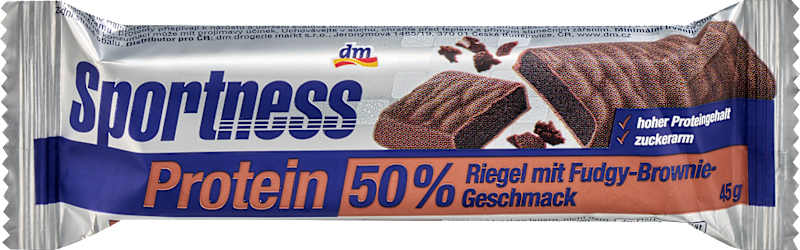 Sportness barre protéinée 50% goût Fudgy Brownie 45 g