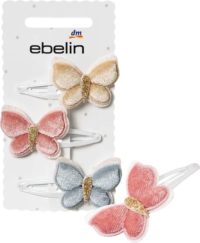 ebelin pinces cheveux papillon, 3 pièces