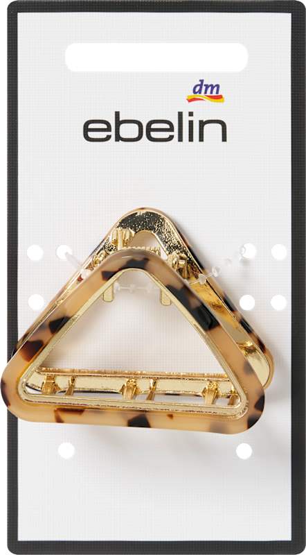 ebelin Pince à cheveux triangle aspect écaille 1 pièce