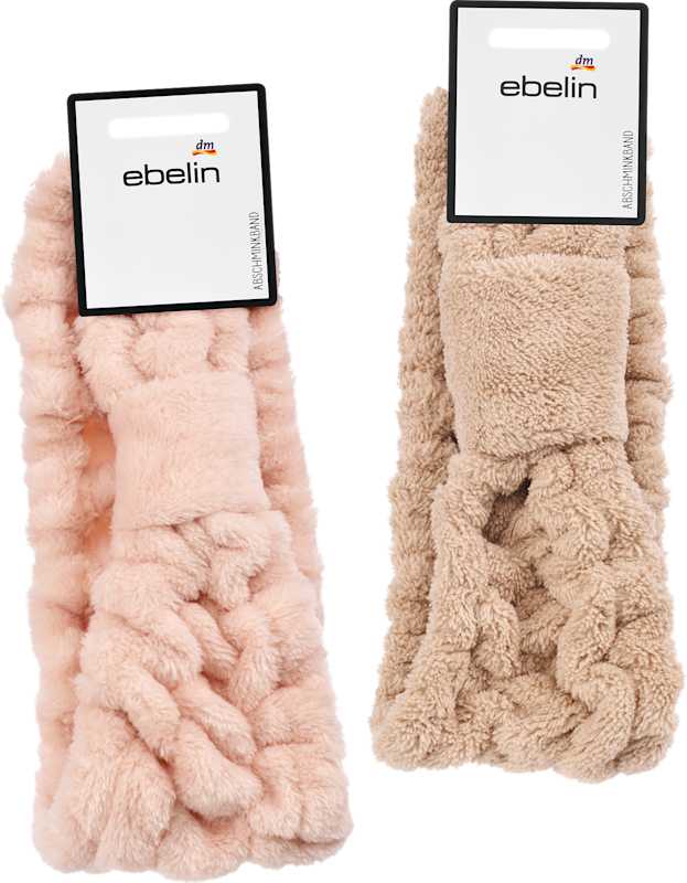 ebelin Bandeau Cheveux rose/beige 1 pc