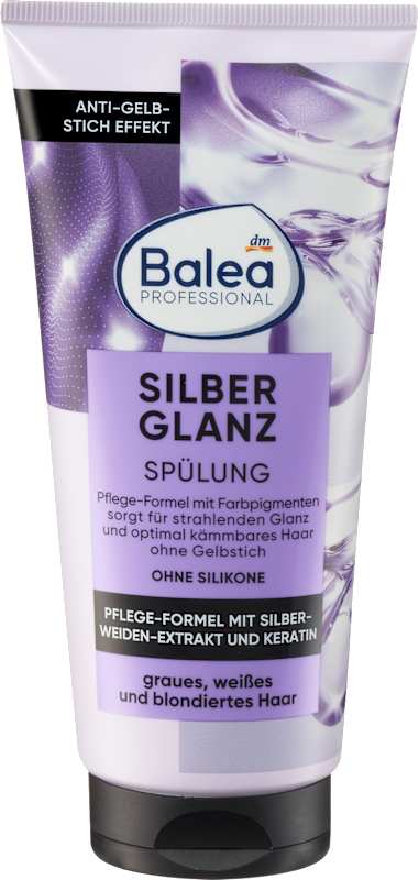 Balea PROFESSIONAL Après-shampoing éclat argenté, 200 ml