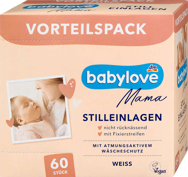 babylove Mama coussinets d'allaitement blanc 60 pièces