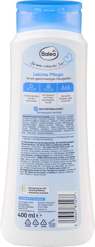 Balea Lait corporel léger 400 ml
