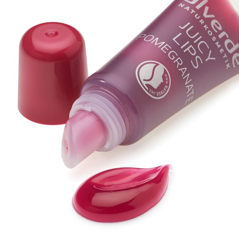 alverde NATURKOSMETIK Gloss à lèvres Juicy Lips Grenade 8 ml