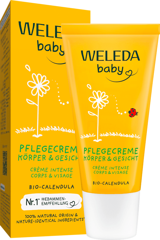 Weleda Baby Pflegecreme Corps & Visage, Reisegröße, 30 ml — produit allemand authentique au Maroc