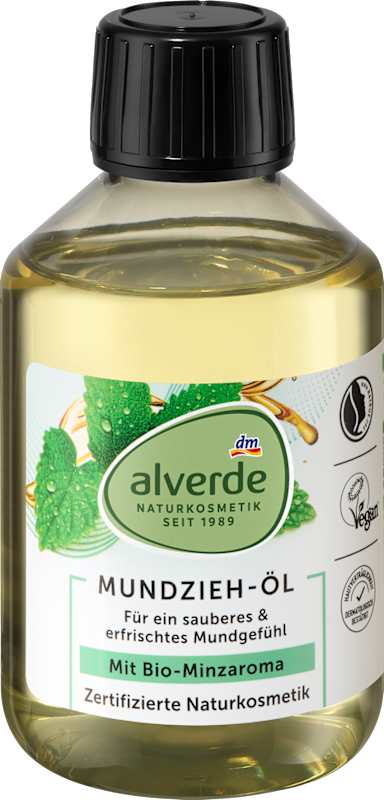 alverde NATURKOSMETIK huile de bouche menthe bio 200 ml