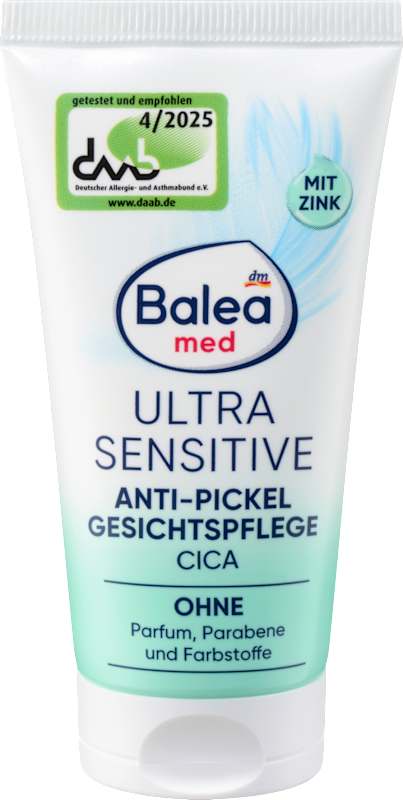 Balea med Soin visage anti-boutons Ultra Sensitive, 50 ml