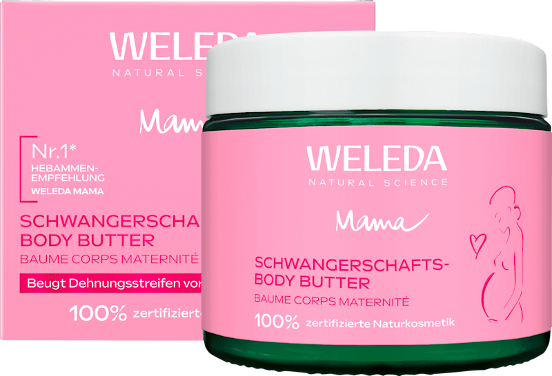 Weleda Bodybutter Schwangerschaft, 150 ml — produit allemand authentique au Maroc