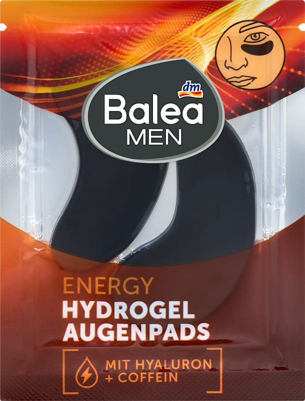 Balea MEN patchs yeux hydrogel Energy 2 pièces