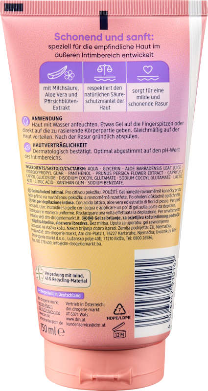 Balea Gel à raser intime 150 ml