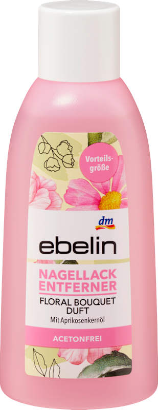 ebelin Dissolvant ongles Rose sans acétone 200 ml