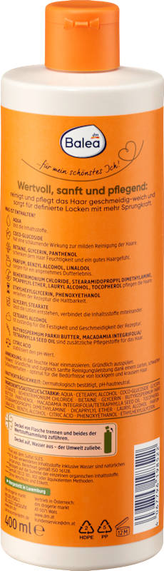 Balea Shampooing Natural Beauty boucles, 400 ml