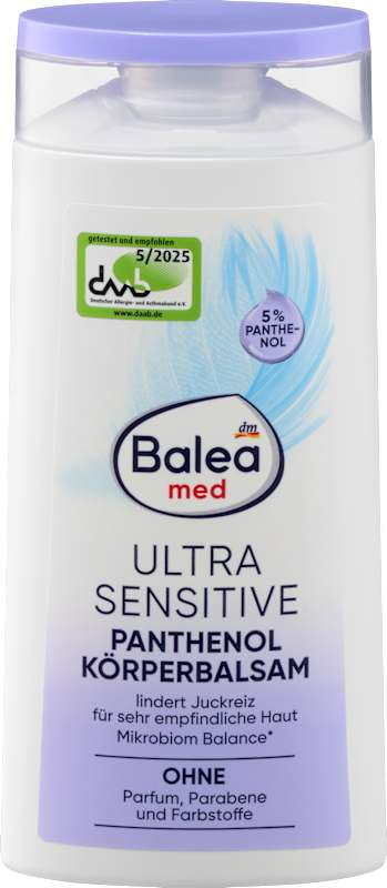 Balea med Baume corporel Ultra Sensitive panthénol 250 ml