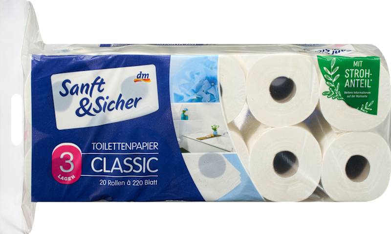 Sanft&Sicher Papier toilette Classic XXL 3 plis 20x220 feuilles 20 pièces