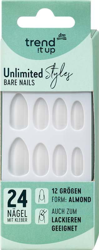 trend !t up Faux ongles Unlimited Style Bare 24 pièces