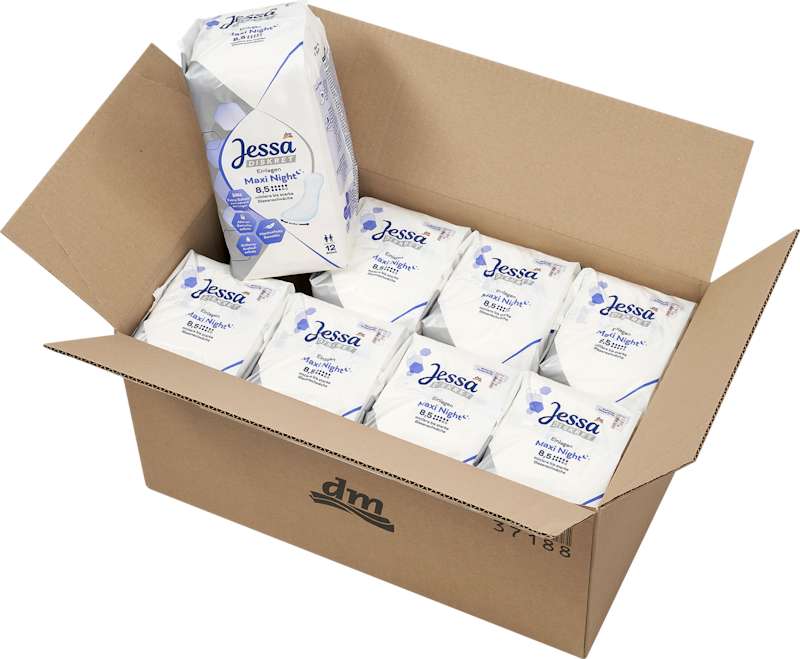 Jessa DISKRET protections incontinence Maxi Night pack avantage 96 pièces