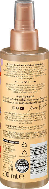 LANGHAARMÄDCHEN Spray boucles Tenue & ressort, 200 ml