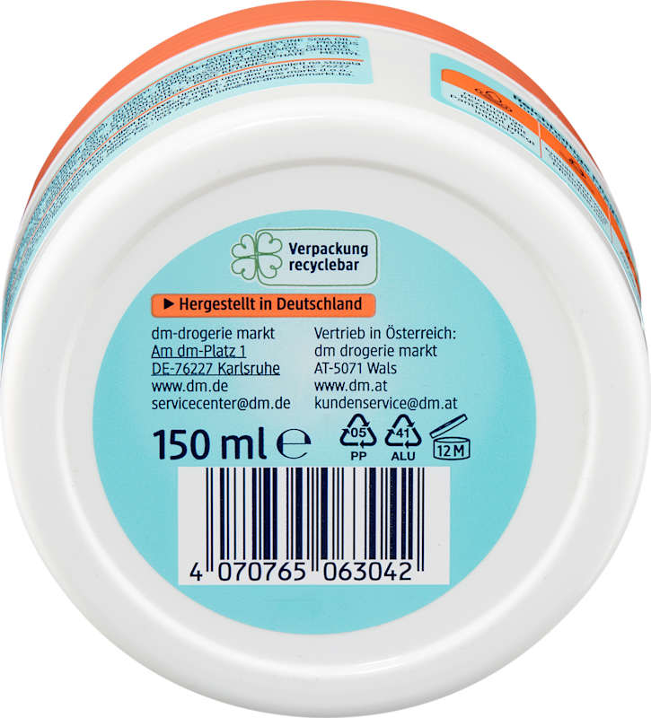 Balea Beurre pour pieds beurre de karité & huile de pêche 150 ml