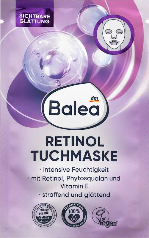 Balea Masque tissu Rétinol, 1 pièce
