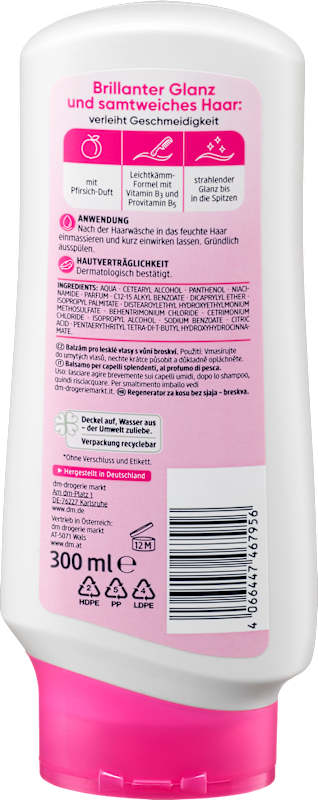 Balea après-shampooing brillance soyeuse 0,3 l