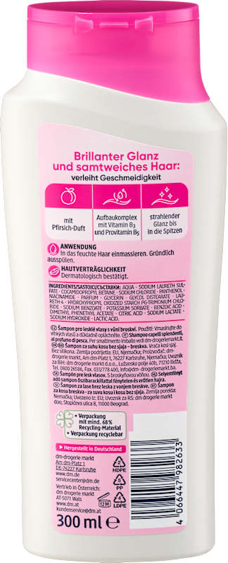 Balea shampoing brillance soyeuse 300 ml