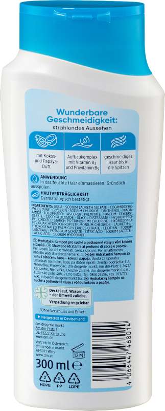 Balea shampooing hydratant, 300 ml
