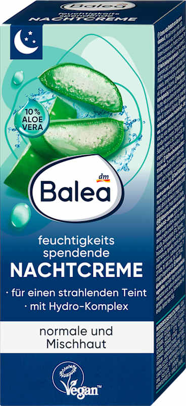 Balea Crème de nuit hydratante, 50 ml