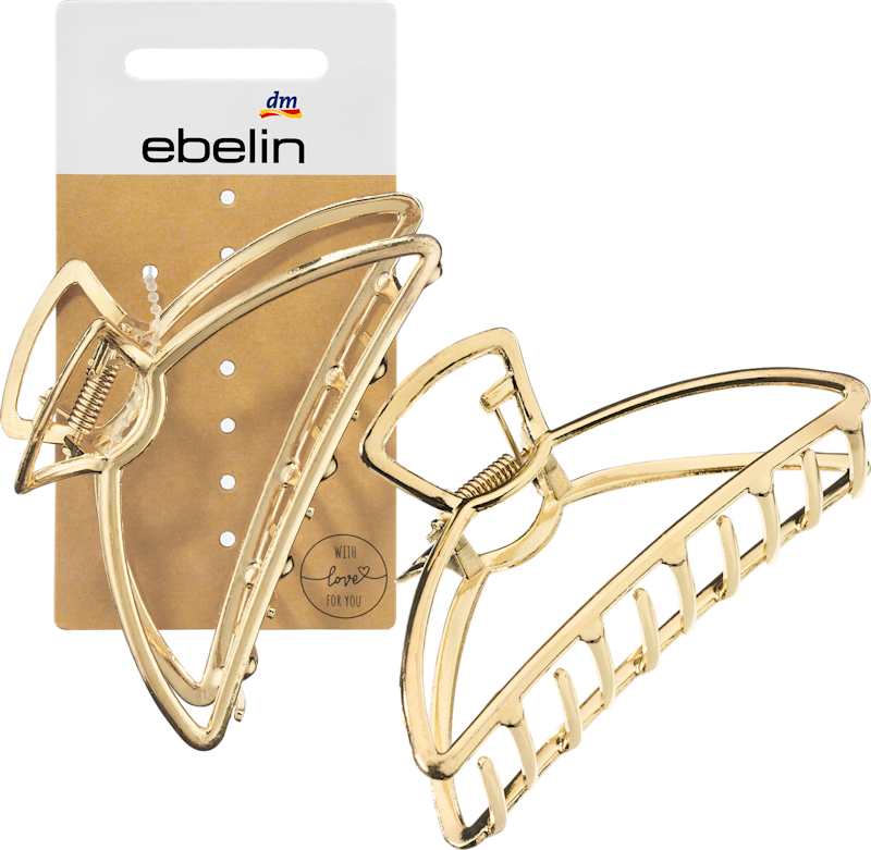 ebelin pince à cheveux métal doré 1 pc