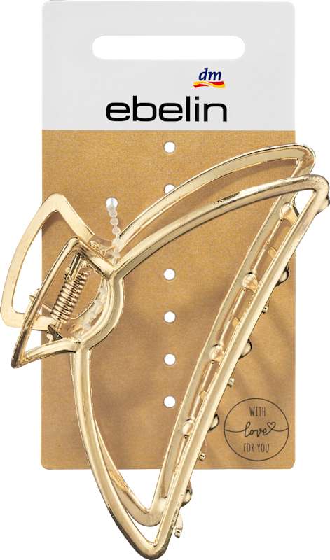 ebelin pince à cheveux métal doré 1 pc